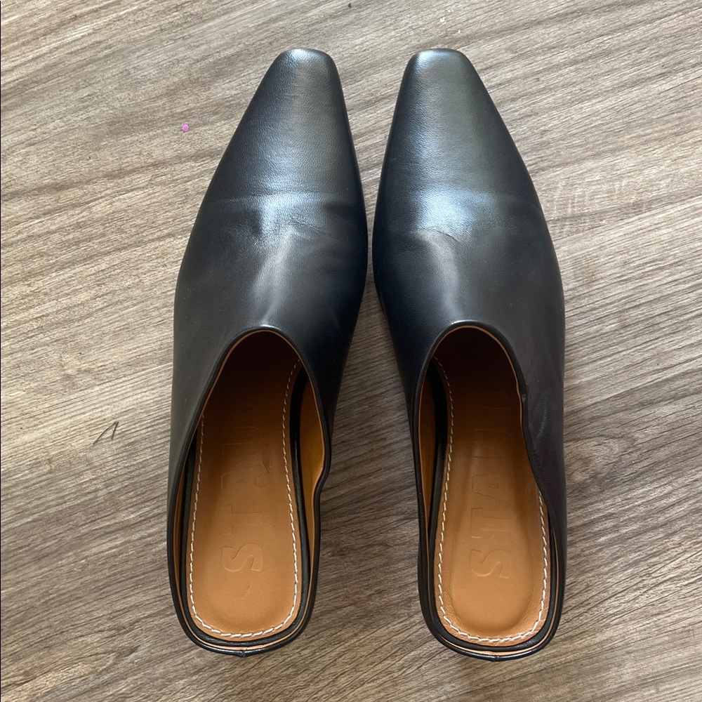 NWOB Staud BLACK LEATHER WALLY MULE.Size 38 - Picture 8 of 10